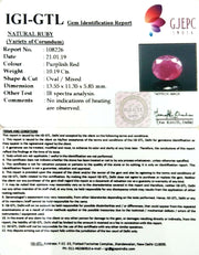 11.32 Ratti Natural Neo Burma Ruby with Govt Lab Certificate-(3441)